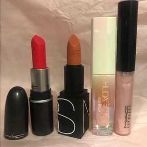 X4 NARS MAC HUDA oyster girl lippies set